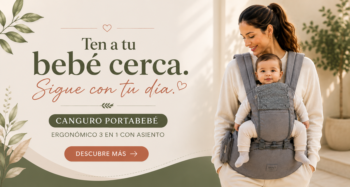 Ten a tu bebé cerca - Canguro portabebé ergonómico 3 en 1