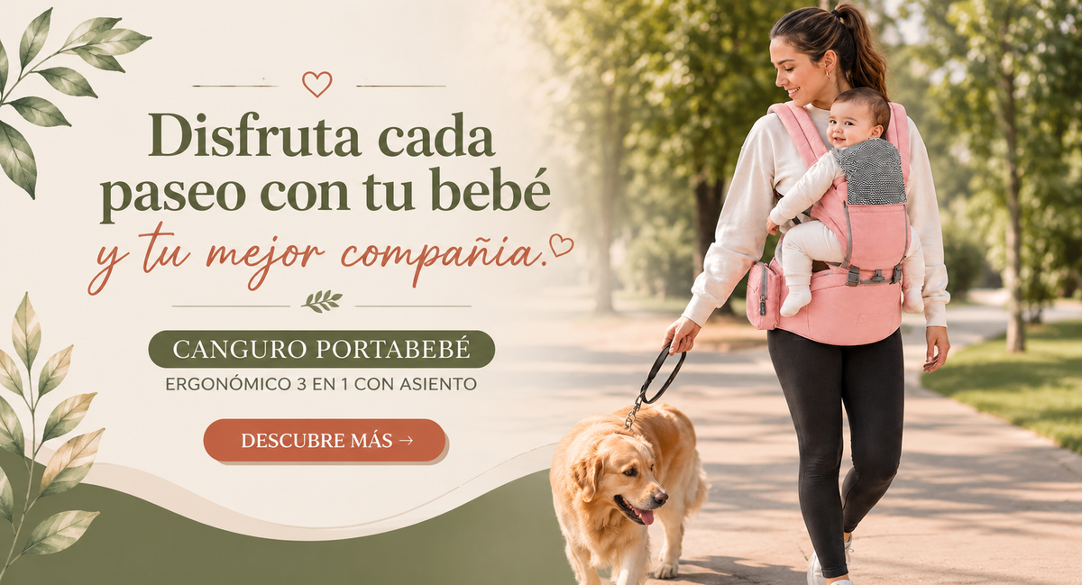 Disfruta cada paseo con tu bebé y tu mejor compañía - Canguro portabebé ergonómico