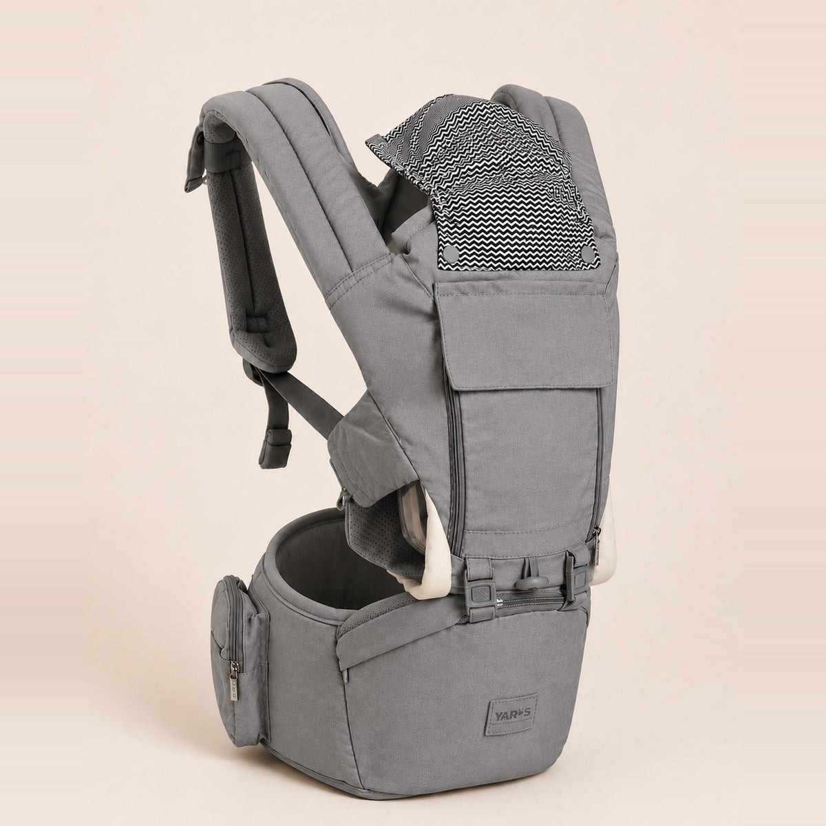 Portador Ergonómico de Bebé 3 en 1 - Gris ratón