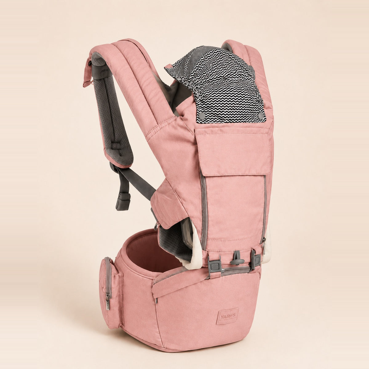 Portador Ergonómico de Bebé 3 en 1 - Rosado