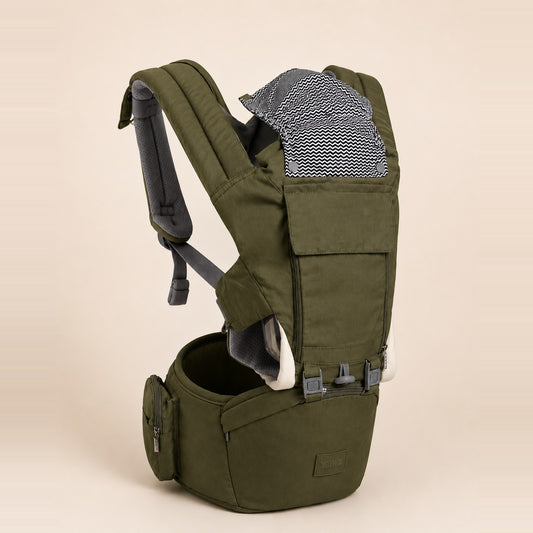 Portador Ergonómico de Bebé 3 en 1 - Verde militar